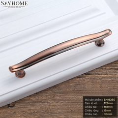 Tay nắm tủ tân cổ điển Vintage màu đồng SH9360