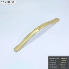 Tay nắm tủ tân cổ điển màu vàng gold SH9413