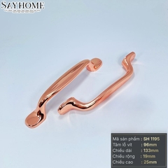 Tay nắm tủ hiện đại vàng hồng SH1195