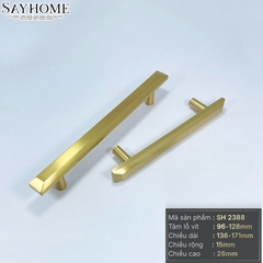 Tay nắm tủ hiện đại màu vàng gold SH2388