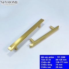 Tay nắm tủ hiện đại vàng xước SH2388