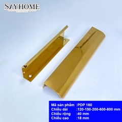 Tay nắm tủ hiện đại vàng bóng PDP160