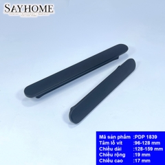 Tay nắm tủ hiện đại màu đen mờ  PDP1839