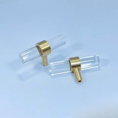 Tay nắm tủ hiện đại Acrylic Đế Liên Kết Đồng PDP2203