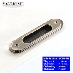 Tay nắm âm tủ hiện đại rêu bóng PDP9411
