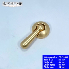Tay nắm tủ hiện đại màu vàng chải xước PDP2801