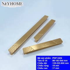 Tay nắm tủ hiện đại vàng xước PDP2424