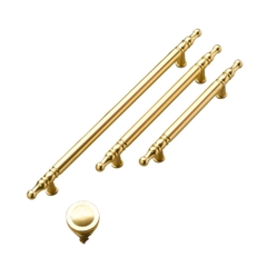 Tay nắm tủ tân cổ điển màu vàng mờ PDP9331