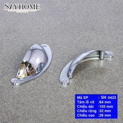 Tay nắm tủ bán nguyệt inox bóng SH0423