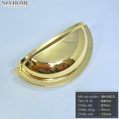 Tay nắm tủ tân cổ điển Vintage màu vàng gold SH0430