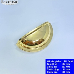 Tay nắm tủ tân cổ điển Vintage vàng bóng SH0430