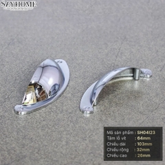 Tay nắm tủ hiện đại bán nguyệt màu inox SH04I23 tại thành phố Hồ Chí Minh