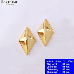 Núm tủ hiện đại màu vàng bóng SH1004