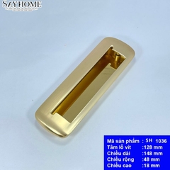 Tay nắm âm tủ hiện đại màu vàng xước SH1036