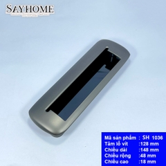 Tay nắm âm âm tủ hiện đại màu xám đen SH1036