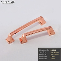 Tay nắm tủ hiện đại màu vàng hồng Rose Gold SH104