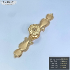 Tay nắm tủ tân cổ điển vintage màu vàng gold SH1058