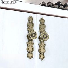 Tay nắm tủ tân cổ điển Vintage màu đồng SH1058