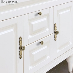 Tay nắm tủ tân cổ điển Vintage màu đồng SH1058