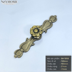 Tay nắm tủ tân cổ điển Vintage màu đồng SH1058