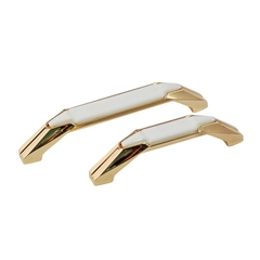 Tay nắm tủ tân cổ điển màu vàng trắng SH1063