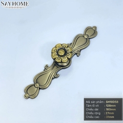 Tay nắm tủ tân cổ điển Vintage màu đồng SH10D58 tại thành phố Hồ Chí Minh