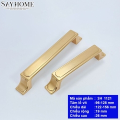 Tay nắm tủ tân cổ điển Vintage màu vàng SH1121