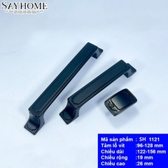 Tay nắm tủ tân cổ điển Vintage màu đen SH1121