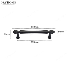 Tay nắm tủ hiện đại màu đen mờ SH1156