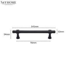 Tay nắm đũa hiện đại màu đen mờ SH1362