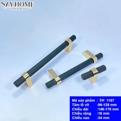 Tay nắm đũa hiện màu vàng đen SH1167