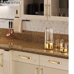 Tay nắm tủ hiện đại màu vàng gold SH1195