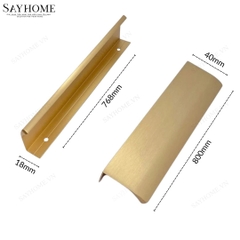 Tay nắm tủ áo thanh dài hiện đại màu vàng xước SH160 tại thành phố Hồ Chí Minh