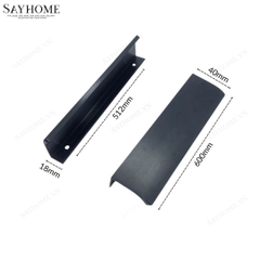 Tay nắm tủ áo thanh dài hiện đại màu đen SH160 tại thành phố Hồ Chí Minh