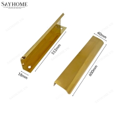 Tay nắm tủ áo thanh dài hiện đại màu vàng gold SH160 tại thành phố Hồ Chí Minh