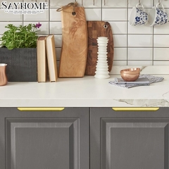 Tay nắm tủ áo thanh dài hiện đại màu vàng gold SH160