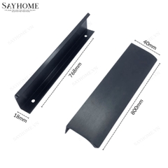 Tay nắm tủ áo thanh dài hiện đại màu đen SH160 tại thành phố Hồ Chí Minh