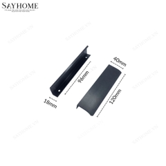 Tay nắm tủ áo thanh dài hiện đại màu đen SH160 tại thành phố Hồ Chí Minh