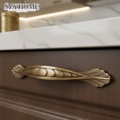 Tay nắm tủ tân cổ điển Vintage màu đồng SH1810