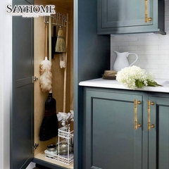 Tay nắm tủ tân cổ điển Vintage màu vàng mờ SH1846