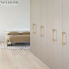 Tay nắm tủ tân cổ điển Vintage màu vàng gold SH1846