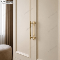 Tay nắm tủ tân cổ điển Vintage màu vàng gold SH1846