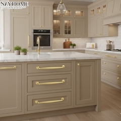 Tay nắm tủ tân cổ điển Vintage màu vàng gold 18k SH1855