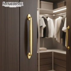 Tay nắm tủ tân cổ điển Vintage màu vàng gold 18k SH1855