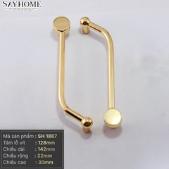 Tay nắm tủ hiện đại màu vàng gold 18k SH1887