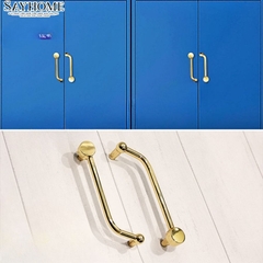 Tay nắm tủ hiện đại màu vàng gold 18k SH1887