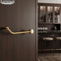 Tay nắm tủ hiện đại màu vàng gold 18k SH1887