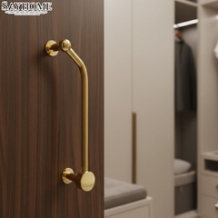 Tay nắm tủ hiện đại màu vàng gold 18k SH1887