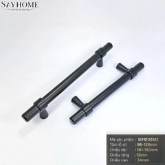 Tay nắm đũa hiện đại màu đen mờ SH1D36M2