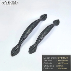 Tay nắm tủ tân cổ điển vintage màu đen mờ SH1D81M0 tại thành phố Hồ Chí Minh
